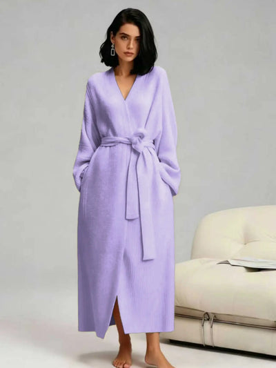 Roman Avell Plush Double-Sided Fleece Robe