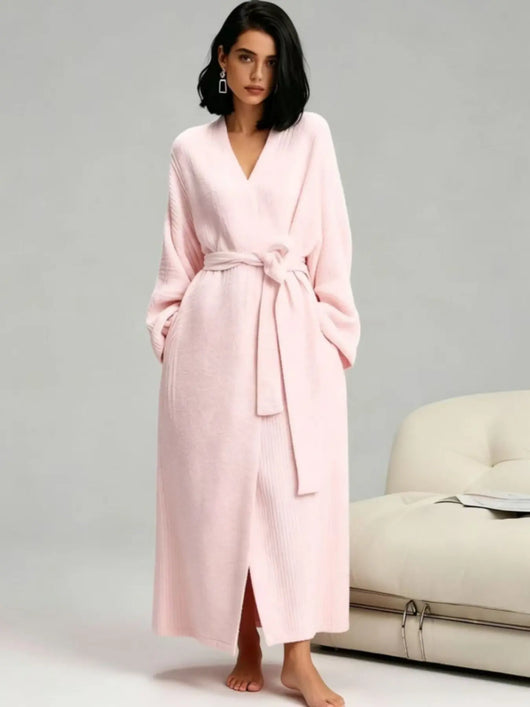Roman Avell Plush Double-Sided Fleece Robe