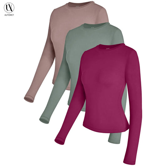 Roman Avell Long Sleeve Crop Tee 3-Pack