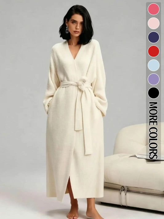 Roman Avell Plush Double-Sided Fleece Robe