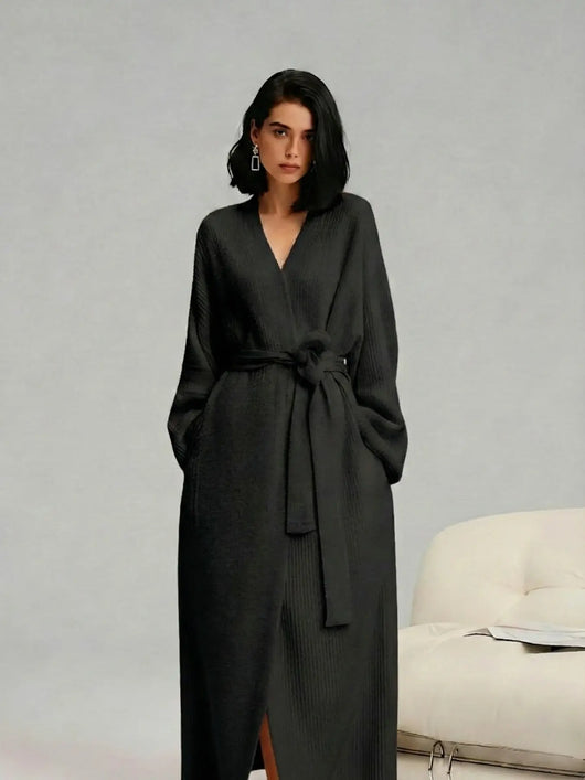 Roman Avell Plush Double-Sided Fleece Robe