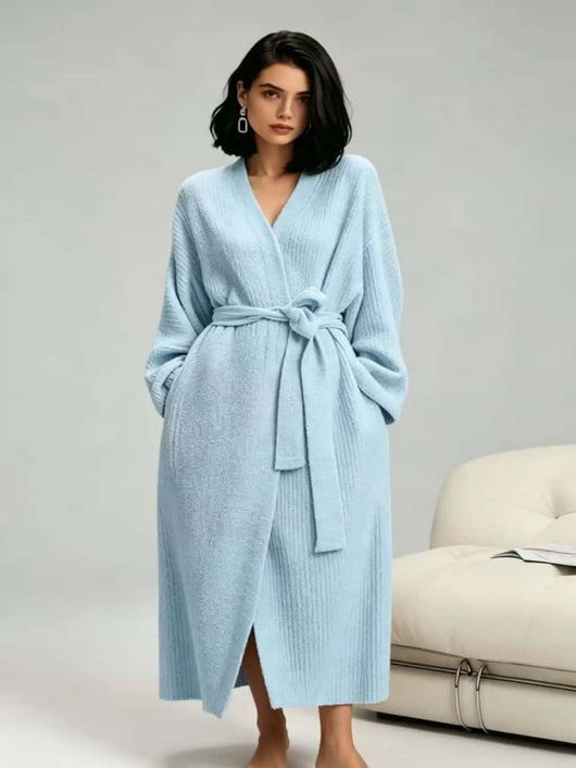 Roman Avell Plush Double-Sided Fleece Robe