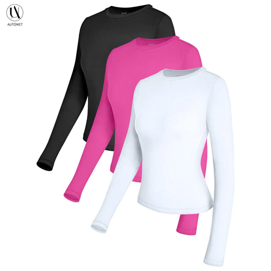 Roman Avell Long Sleeve Crop Tee 3-Pack