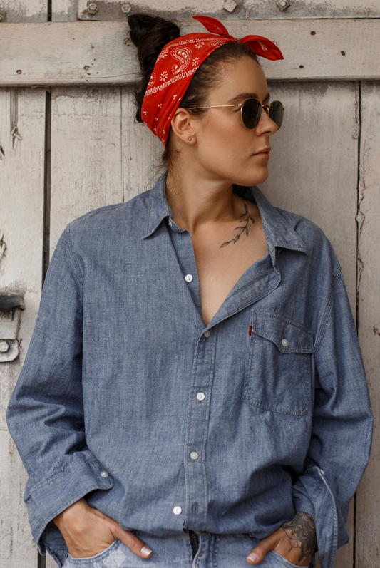 Casual Denim Style Shirt