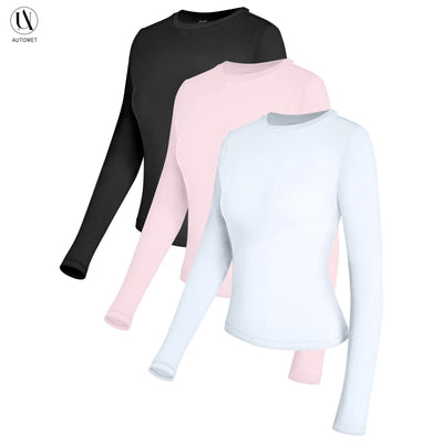 Roman Avell Long Sleeve Crop Tee 3-Pack
