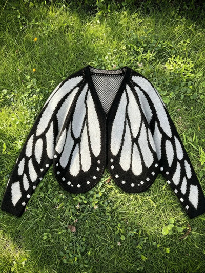 Roman Avell Butterfly Wings Knit Cardigan