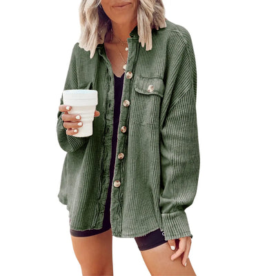 Roman Avell Waffle Knit Shacket