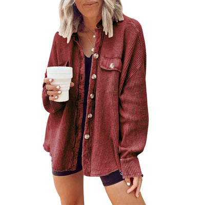 Roman Avell Waffle Knit Shacket