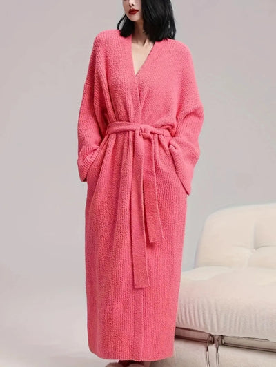 Roman Avell Plush Double-Sided Fleece Robe