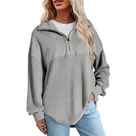 Roman Avell Half-Zip Waffle Pullover