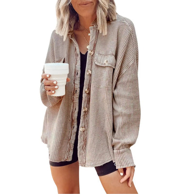 Roman Avell Waffle Knit Shacket